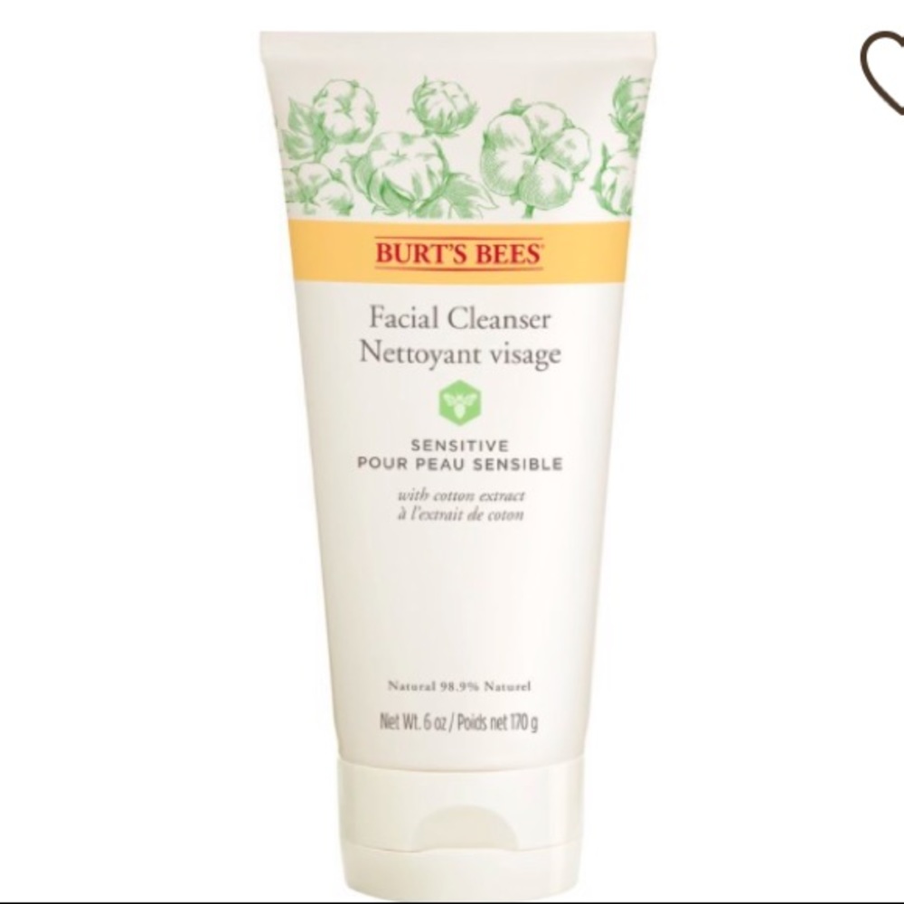 Burts bees sensitive cleanser with cotton extract